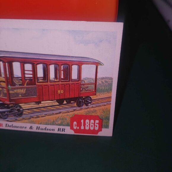 1955 Topps Rails and Sails #100 - 1865 Private Car Trading Card - Picture 3 of 8